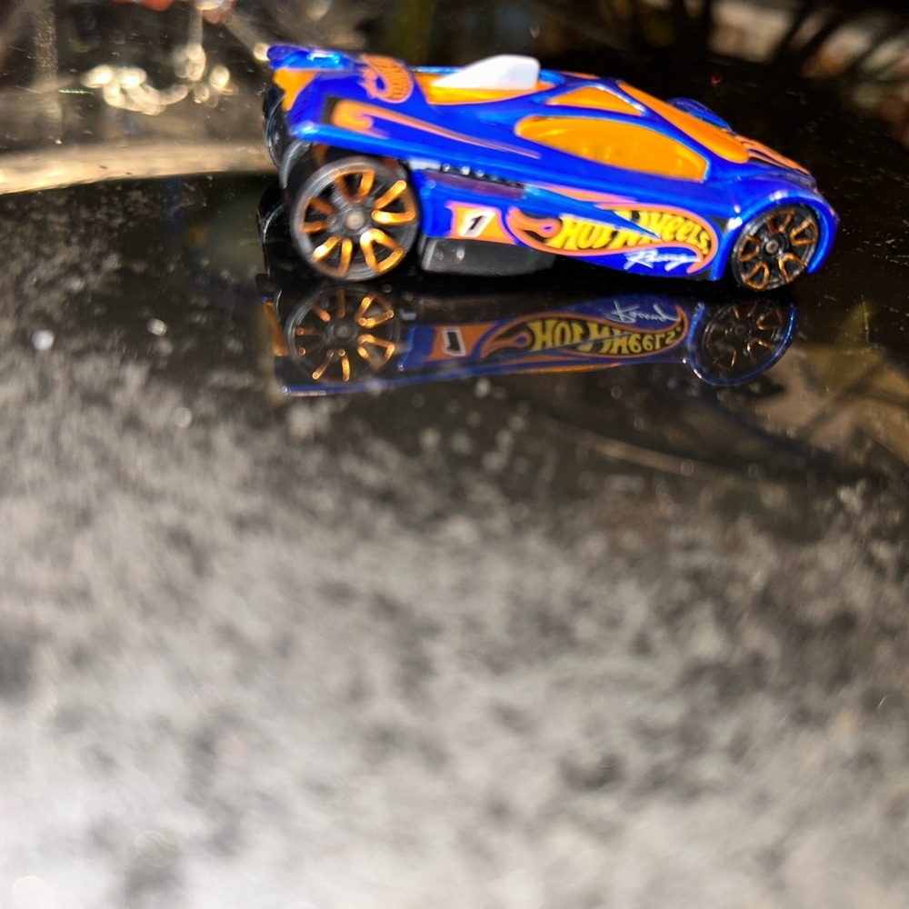 2001 hot wheels, slingshot, metallic blue racing, vintage, toy car